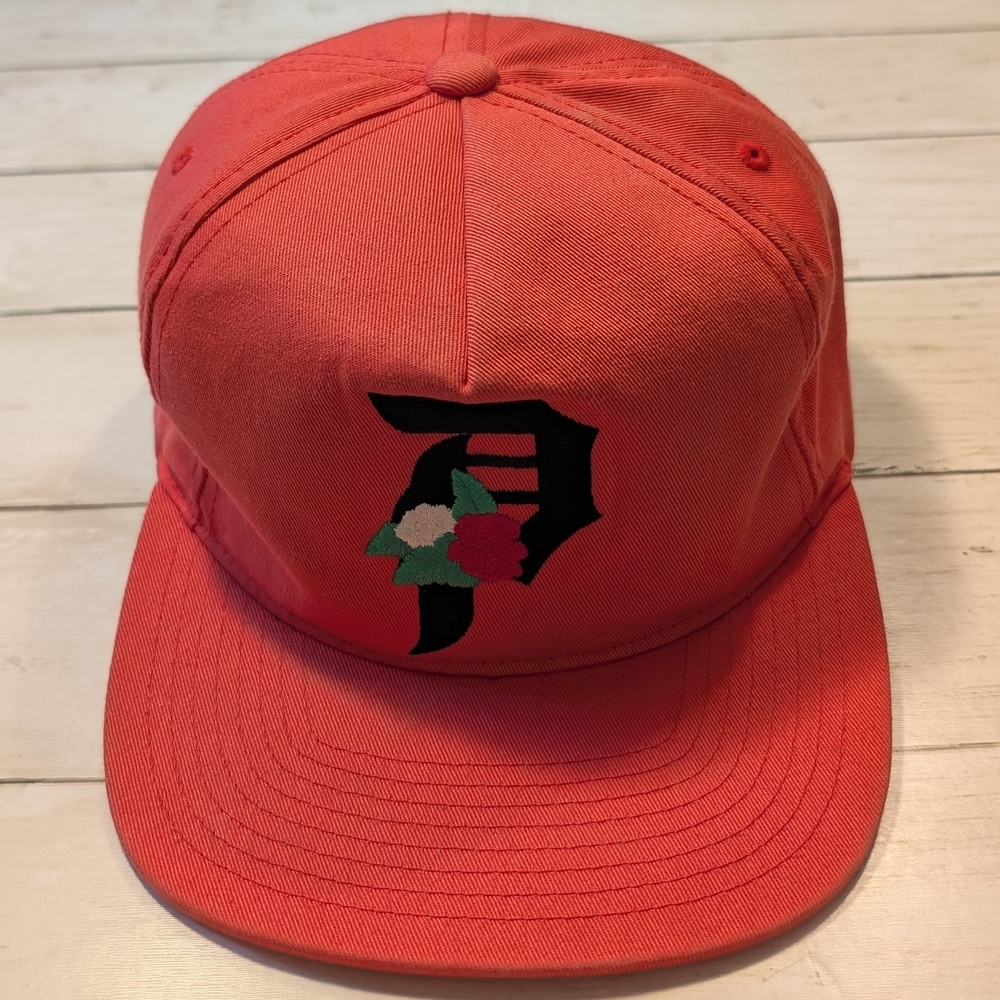 Primitive Dos Flores Snapback Hat Coral Retired Colorway Dirty P Rare